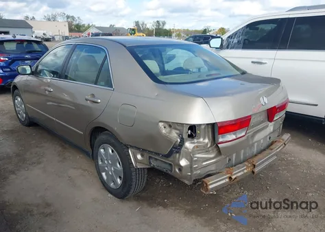 2003 Honda Accord 2.4 Lx z USA, uszkodzony, nr VIN 1HGCM56303A139142